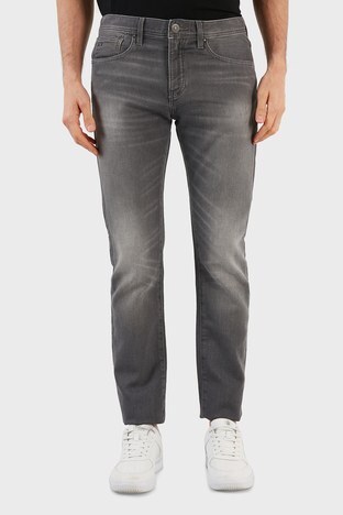 Armani Exchange - Armani Exchage Pamuklu Normal Bel Slim Fit J13 Jeans Erkek Kot Pantolon 6KZJ13 Z4P6Z 0903 GRİ (1)