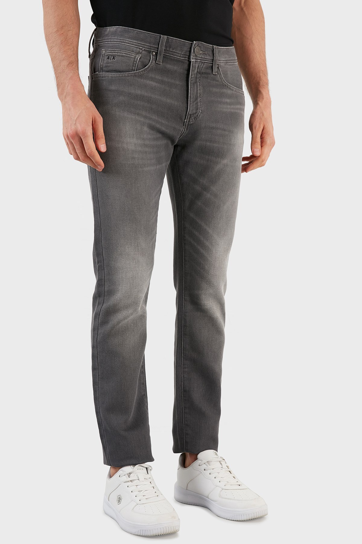 Armani Exchage Pamuklu Normal Bel Slim Fit J13 Jeans Erkek Kot Pantolon 6KZJ13 Z4P6Z 0903 GRİ
