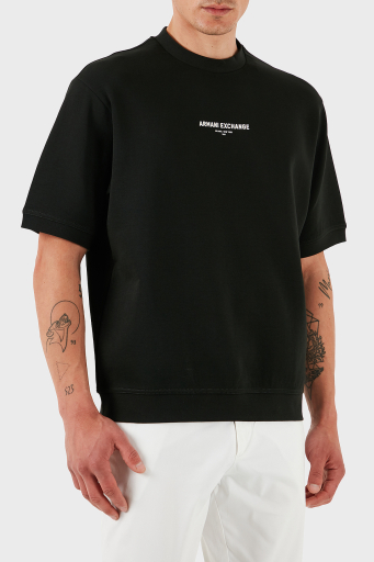 Armani Exchage Streç Pamuklu Regular Fit Bisiklet Yaka Erkek T Shirt XM000290 AF10818 UB001 SİYAH - 1
