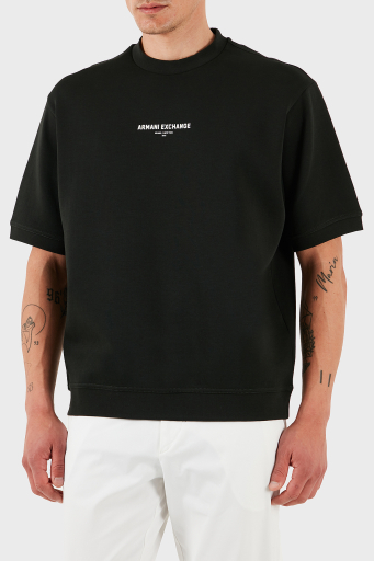 Armani Exchage Streç Pamuklu Regular Fit Bisiklet Yaka Erkek T Shirt XM000290 AF10818 UB001 SİYAH - 5