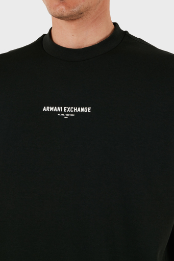 Armani Exchage Streç Pamuklu Regular Fit Bisiklet Yaka Erkek T Shirt XM000290 AF10818 UB001 SİYAH - 6