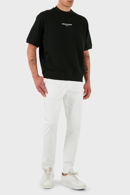 Armani Exchage Streç Pamuklu Regular Fit Bisiklet Yaka Erkek T Shirt XM000290 AF10818 UB001 SİYAH - 2