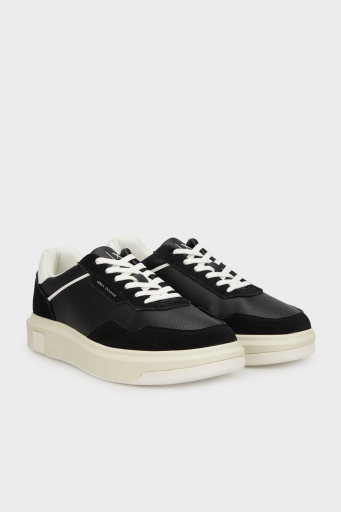 Armani Exchage Süet Detaylı Sneaker Erkek Ayakkabı XUX254 XV950 K001 SİYAH - 3