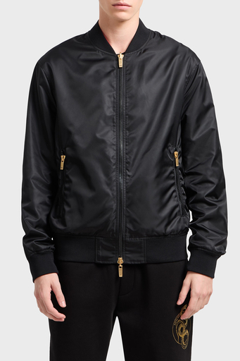 Armani Exchance İşlemeli Regular Fit Çift Taraflı Bomber Erkek Ceket XM000189 AF12011 MC057 SİYAH - 1