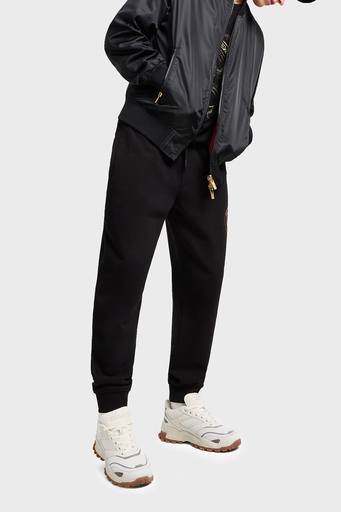 Armani Exchance İşlemeli Regular Fit Çift Taraflı Bomber Erkek Ceket XM000189 AF12011 MC057 SİYAH - 5