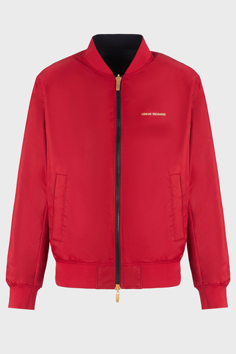Armani Exchance İşlemeli Regular Fit Çift Taraflı Bomber Erkek Ceket XM000189 AF12011 MC057 SİYAH - 6