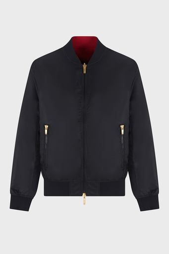Armani Exchance İşlemeli Regular Fit Çift Taraflı Bomber Erkek Ceket XM000189 AF12011 MC057 SİYAH - 7