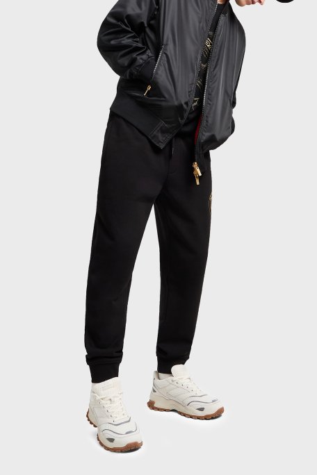 Armani Exchance İşlemeli Regular Fit Çift Taraflı Bomber Erkek Ceket XM000189 AF12011 MC057 SİYAH - 5