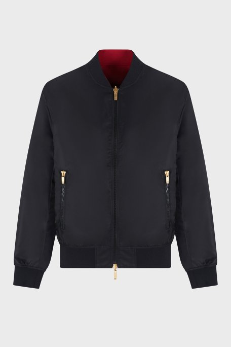 Armani Exchance İşlemeli Regular Fit Çift Taraflı Bomber Erkek Ceket XM000189 AF12011 MC057 SİYAH - 7