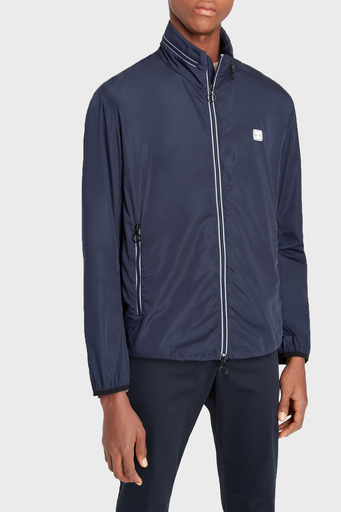 Armani Exchance Rüzgar Geçirmez Regular Fit Gizli Kapüşonlu Dik Yaka Erkek Ceket 8NZB07 ZNWFZ 15BA LACİVERT - 1