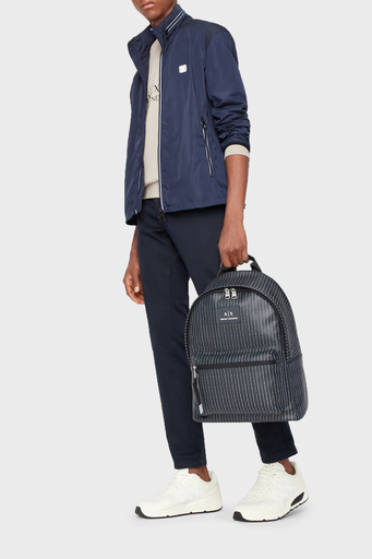 Armani Exchance Rüzgar Geçirmez Regular Fit Gizli Kapüşonlu Dik Yaka Erkek Ceket 8NZB07 ZNWFZ 15BA LACİVERT - 3