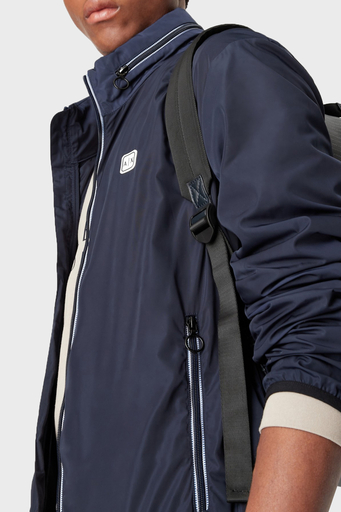 Armani Exchance Rüzgar Geçirmez Regular Fit Gizli Kapüşonlu Dik Yaka Erkek Ceket 8NZB07 ZNWFZ 15BA LACİVERT - 5