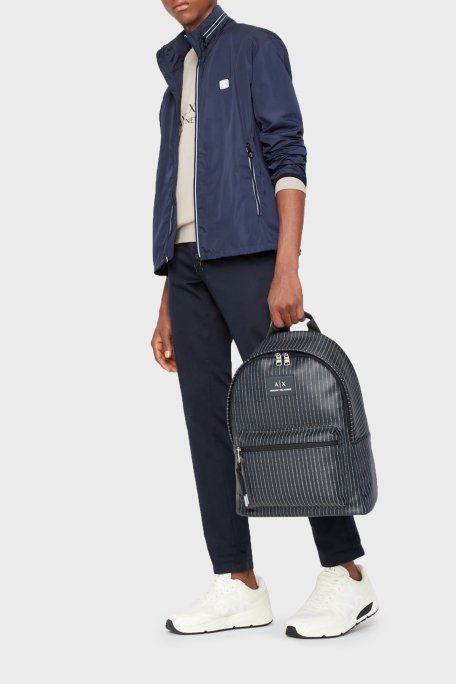 Armani Exchance Rüzgar Geçirmez Regular Fit Gizli Kapüşonlu Dik Yaka Erkek Ceket 8NZB07 ZNWFZ 15BA LACİVERT - 2
