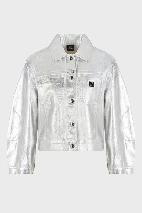 Armani Exchance Sert Pamuklu Regular Fit Metalik Bayan Ceket XW000098 AF10836 M8047 BAKIR - 5