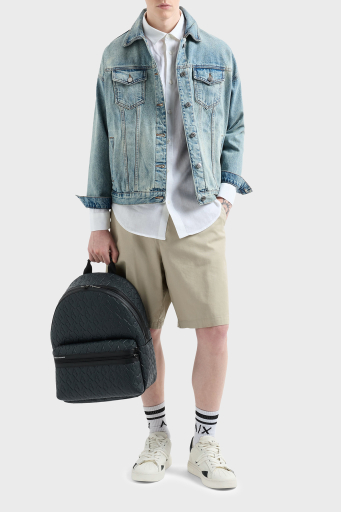 Armani Exchange % 100 Keten Regular Fit Düz Yaka Erkek Gömlek XM001221 AF14619 U0001 BEYAZ - 3