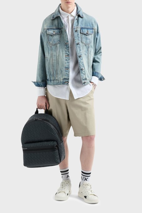 Armani Exchange % 100 Keten Regular Fit Düz Yaka Erkek Gömlek XM001221 AF14619 U0001 BEYAZ - 2