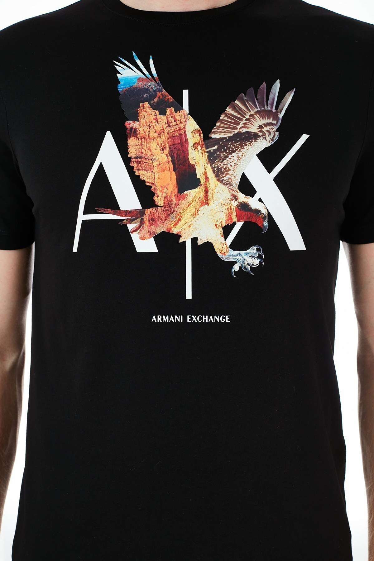 Armani Exchange Erkek T Shirt 3KZTNE ZJH4Z 1200 SİYAH