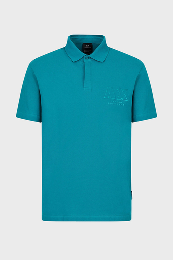 Armani Exchange % 100 Pamuk Regular Fit Düğmeli Erkek Polo T Shirt 3RZFCA ZJMBZ 15CL TURKUAZ - 4
