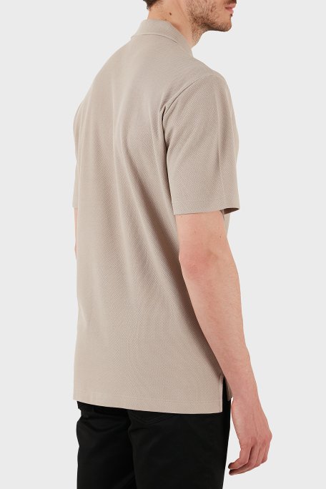 Armani Exchange % 100 Pamuk Regular Fit Düğmeli Erkek Polo Yaka T Shirt XM000356 AF12758 U6154 GRİ - 3