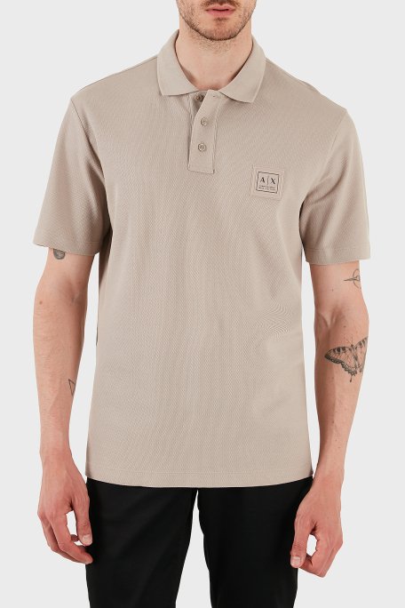 Armani Exchange % 100 Pamuk Regular Fit Düğmeli Erkek Polo Yaka T Shirt XM000356 AF12758 U6154 GRİ - 4