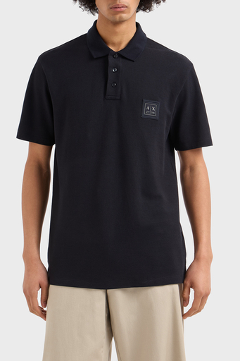 Armani Exchange % 100 Pamuk Regular Fit Düğmeli Erkek Polo Yaka T Shirt XM000356 AF12758 UB101 LACİVERT - 1