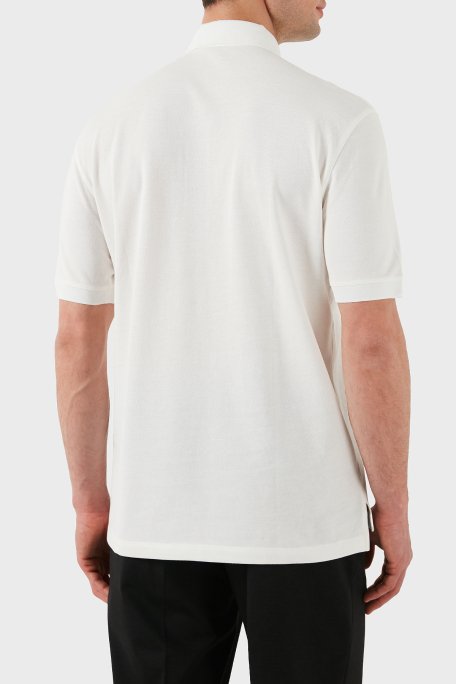 Armani Exchange % 100 Pamuk Regular Fit Erkek Polo Yaka T Shirt XM000330 AF10366 U0009 BEYAZ - 3