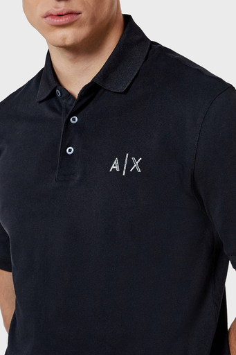 Armani Exchange % 100 Pamuk Regular Fit Erkek Polo Yaka T Shirt XM000330 AF10366 UB101 LACİVERT - 4