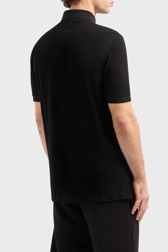 Armani Exchange % 100 Pamuk Regular Fit Erkek Polo Yaka T Shirt XM000330 AF10366 UC001 SİYAH - 6