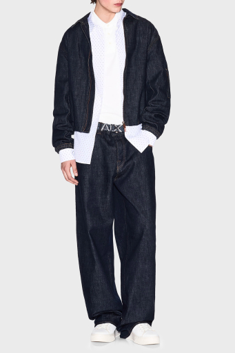 Armani Exchange % 100 Pamuk Regular Fit Jakarlı Erkek Gömlek XM000719 AF13206 F0048 BEYAZ - 3