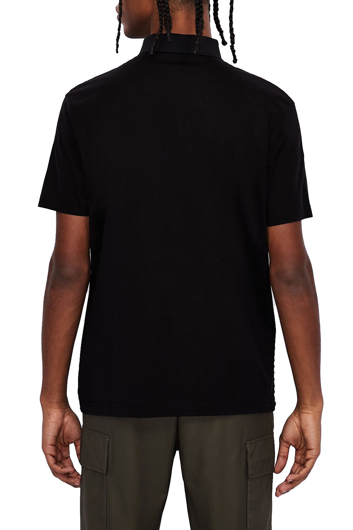 Armani Exchange T Shirt Erkek Polo 3KZFFE ZJ2ZZ 1200 SİYAH