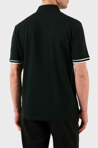 Armani Exchange % 100 Pamuk Regular Fit Yarım Fermuarlı Erkek Polo Yaka T Shirt XM000221 AF10366 UB001 SİYAH
