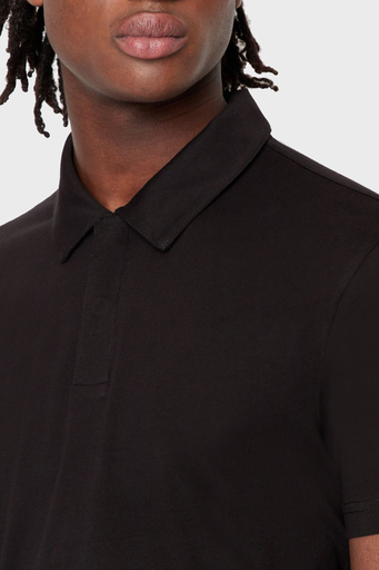 Armani Exchange % 100 Pamuk Slim Fit Erkek Polo T Shirt 3RZFAB ZJ8EZ 1200 SİYAH - 2