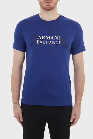 Armani Exchange - Armani Exchange % 100 Pamuklu Bisiklet Yaka Erkek T Shirt 3KZTGN ZJ7PZ 15AE SAKS