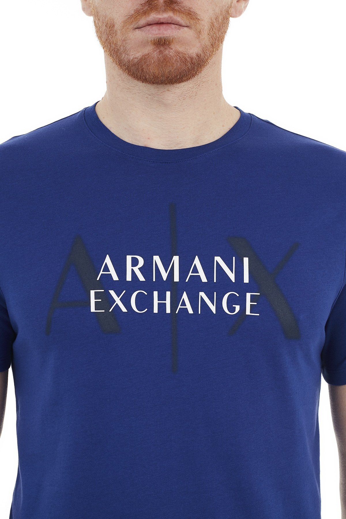 Armani Exchange % 100 Pamuklu Bisiklet Yaka Erkek T Shirt 3KZTGN ZJ7PZ 15AE SAKS
