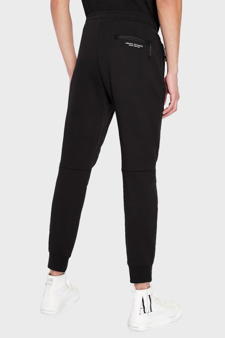Armani Exchange % 100 Pamuklu Regular Fit Jogger Spor Erkek Pantolon 8NZP73 ZJKRZ 1200 SİYAH - 3