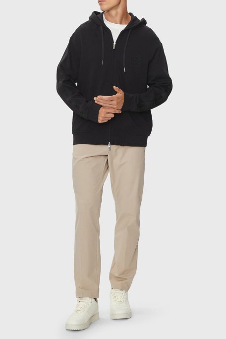 Armani Exchange % 100 Pamuklu Kapüşonlu Erkek Sweat 6DZMLC ZJNNZ 1200 SİYAH - 4