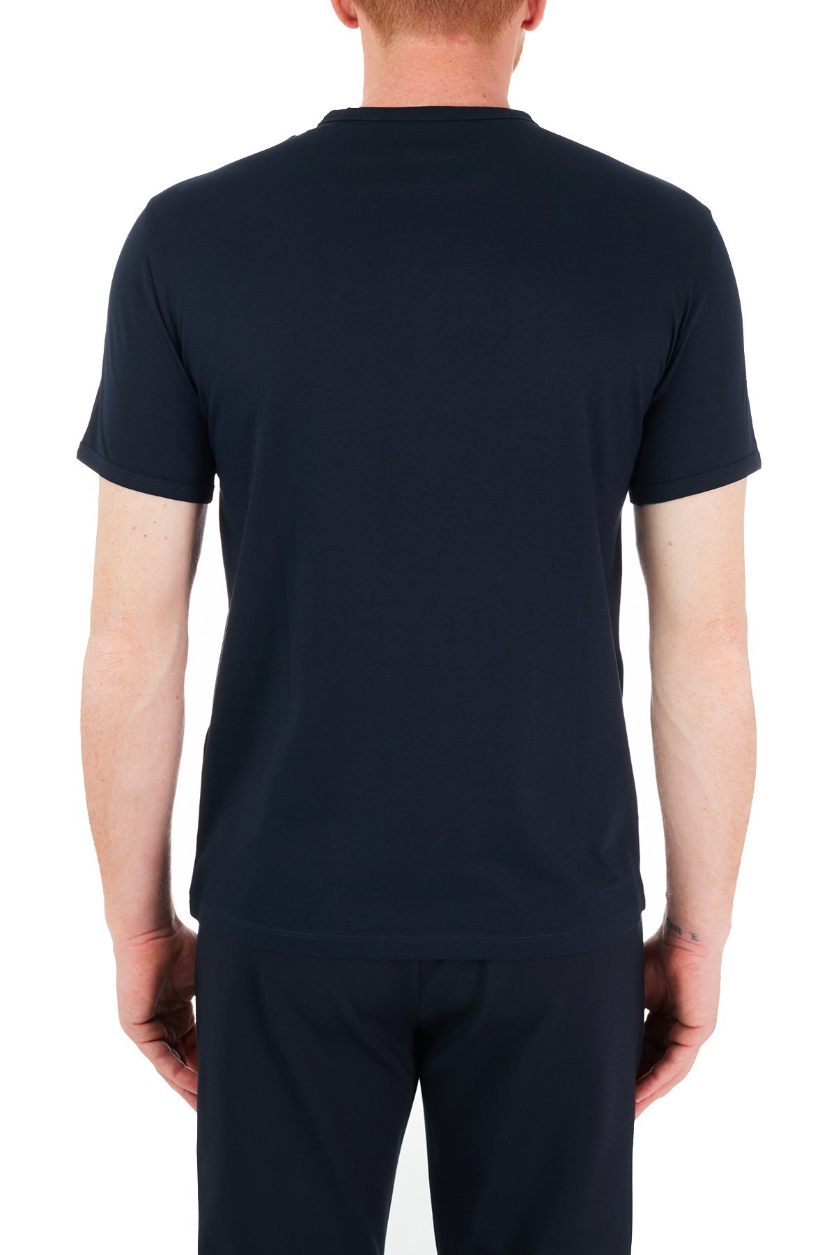 Armani Exchange % 100 Pamuklu Regular Fit Erkek T Shirt 8NZT76 Z8H4Z 1510 LACİVERT