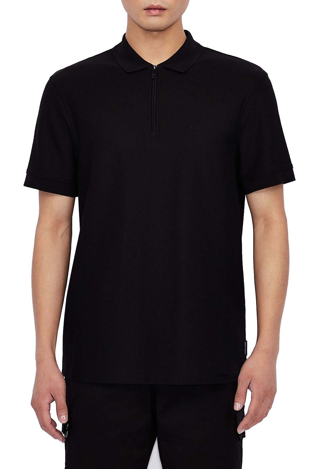 Armani Exchange T Shirt Erkek Polo S 6HZFAC ZJLEZ 1200 SİYAH