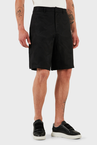 Armani Exchange Astarlı Regular Fit Normal Bel Cepli Erkek Short XM000396 AF13170 FC038 SİYAH - 2