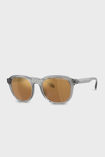 Armani Exchange Aynalı Güneş Erkek Gözlük 0AX4129SU 83346H 54 Işıltılı Saydan Gri-Kahverengi - 1