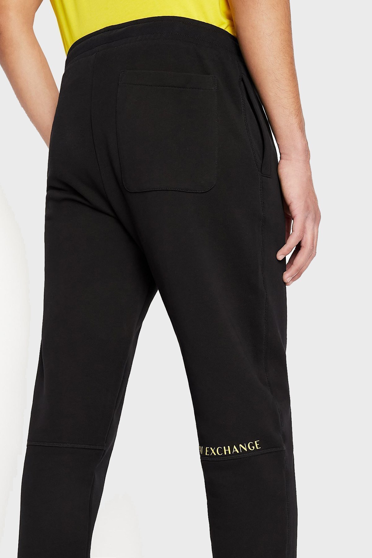 Armani Exchange Belden Bağlamalı % 100 Pamuk Regular Fit Erkek Pantolon 3LZPAV ZJ3UZ 1200 SİYAH
