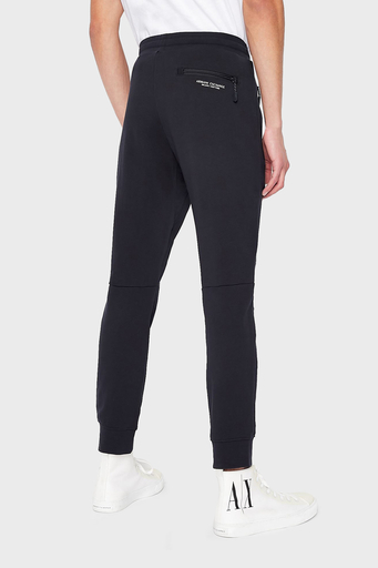 Armani Exchange % 100 Pamuklu Regular Fit Jogger Spor Erkek Pantolon 8NZP73 ZJKRZ 1510 LACİVERT - 4