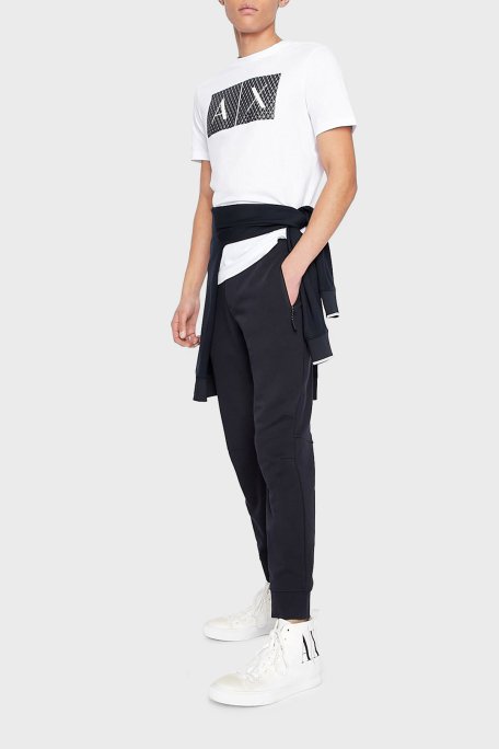 Armani Exchange % 100 Pamuklu Regular Fit Jogger Spor Erkek Pantolon 8NZP73 ZJKRZ 1510 LACİVERT - 2
