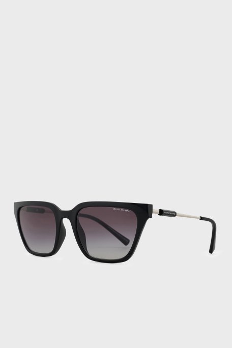 Armani Exchange Cat Eye Güneş Bayan Gözlük 0AX4158S 81588G 55 Parlak Siyah-Gradyan Gri - 4