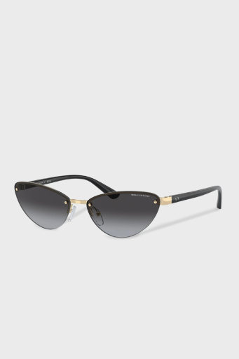 Armani Exchange Cat Güneş Bayan Gözlük 0AX2049S 61108G 58 Işıltılı Uçuk Altın-Degrade Gr - 1