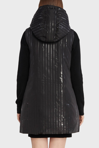 Armani Exchange Çift Taraflı Regular Fit Uzun Şişme Bayan Yelek 6RYQ06 YN1MZ 02EL SİYAH - 5