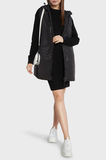 Armani Exchange Çift Taraflı Regular Fit Uzun Şişme Bayan Yelek 6RYQ06 YN1MZ 02EL SİYAH - 6