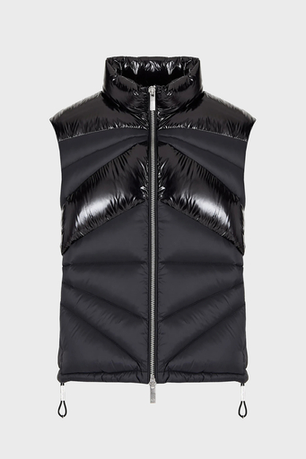 Armani Exchange Çift Yönlü Fermuarlı Regular Fit Şişme Erkek Yelek 6RZQL4 ZN2RZ 1200 SİYAH - 5