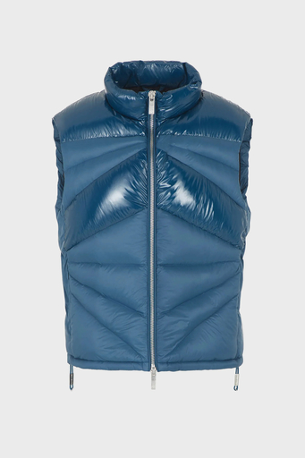 Armani Exchange Çift Yönlü Fermuarlı Regular Fit Şişme Erkek Yelek 6RZQL4 ZN2RZ 15CR PETROL - 5