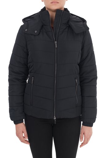 Armani Exchange Regular Fit Çıkarılabilir Kapüşonlu Dik Yaka Bayan Mont 8NYB12 YNMAZ 1200 SİYAH - 5